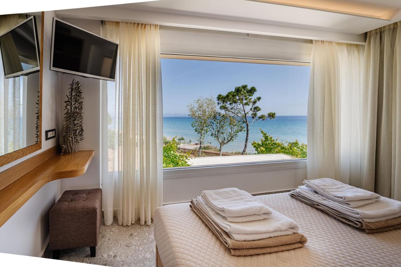 Addimare Sea View Villa, a Coastal Retreat Alykes  Exterior foto