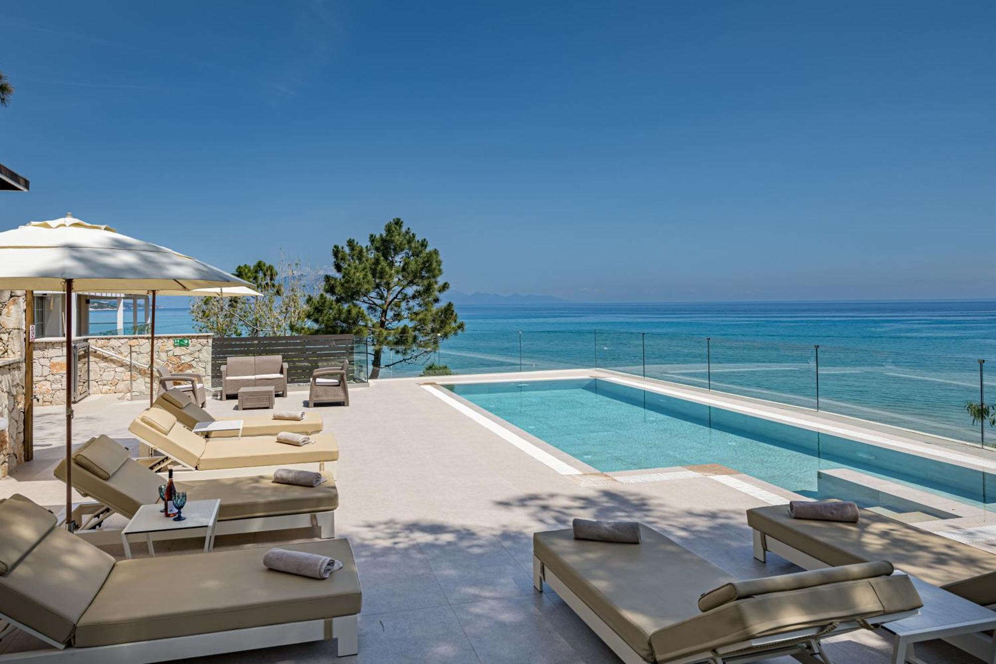 Addimare Sea View Villa, a Coastal Retreat Alykes  Exterior foto