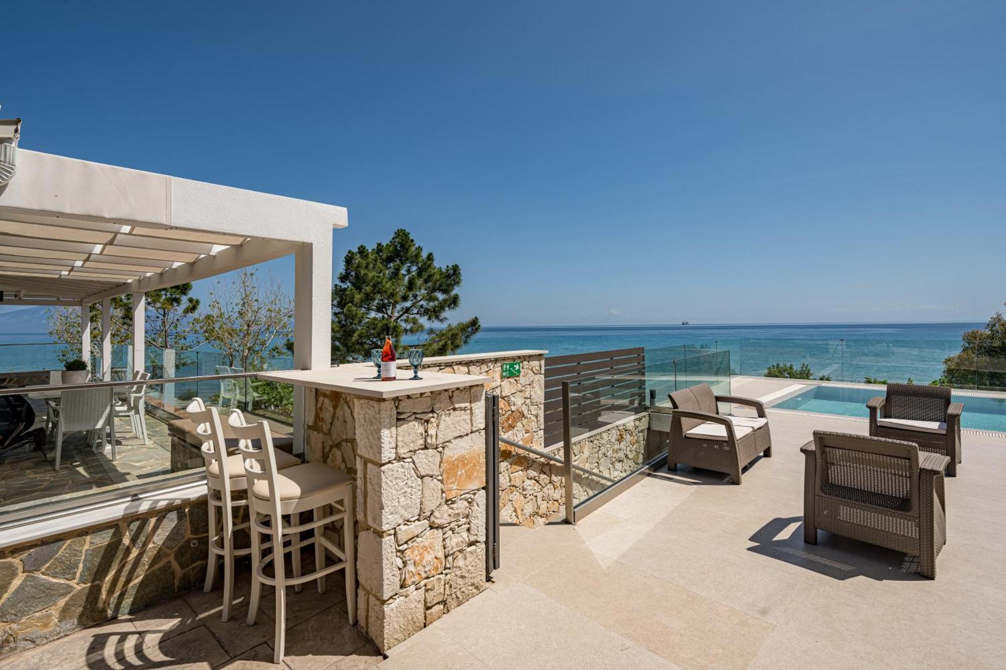 Addimare Sea View Villa, a Coastal Retreat Alykes  Exterior foto