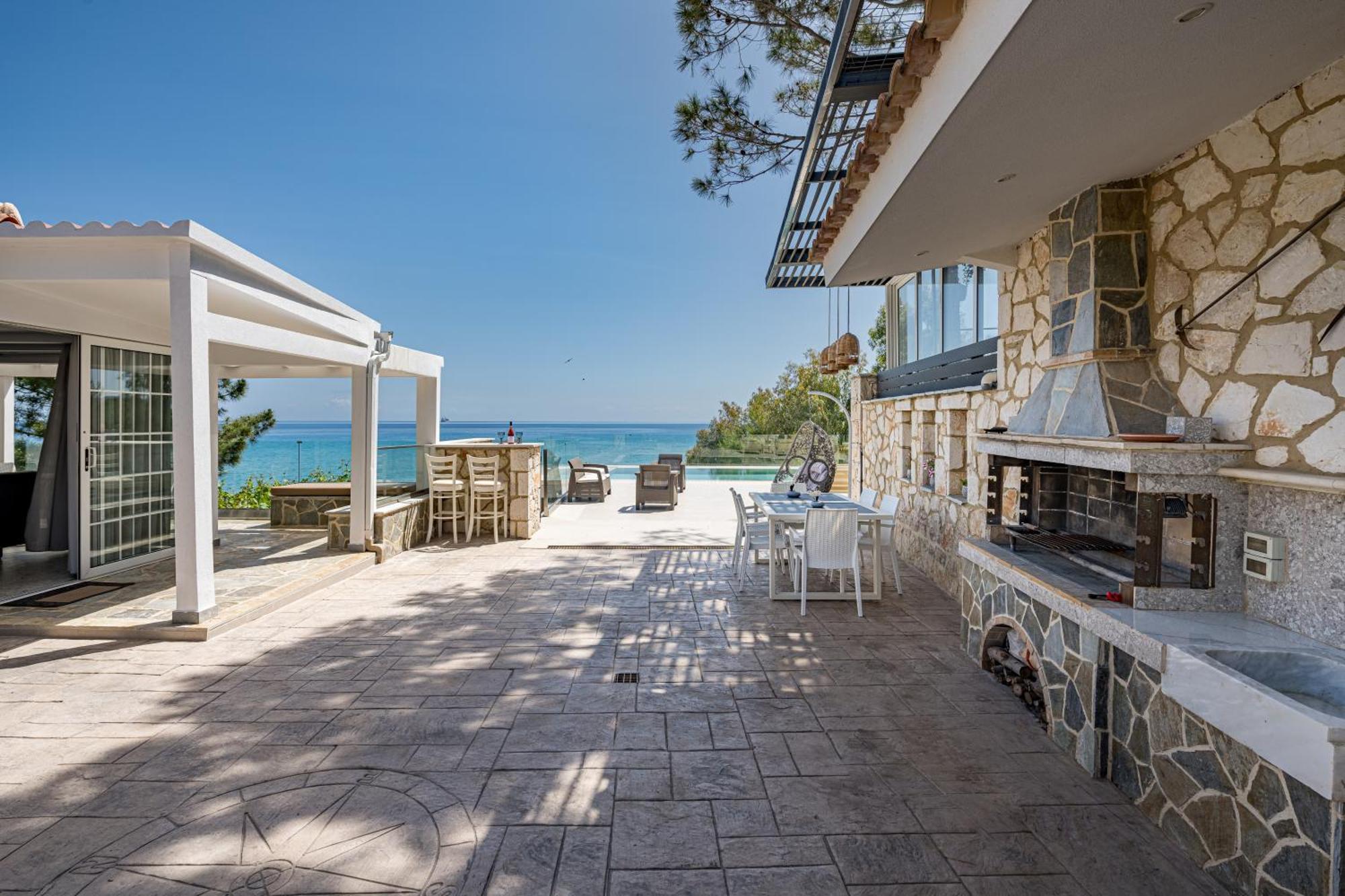 Addimare Sea View Villa, a Coastal Retreat Alykes  Exterior foto